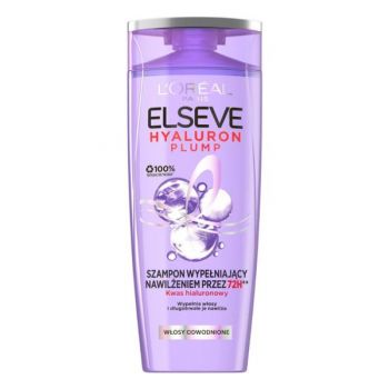 Sampon cu Acid Hialuronic pentru Par Deshidratat L'Oreal Paris - Elseve Hyaluron Plump Shampoo, 400 ml