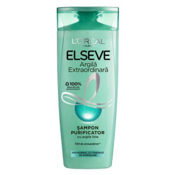 Sampon cu Argila pentru Par Gras L'Oreal Paris - Elseve Extra Clay Shampoo, 400 ml