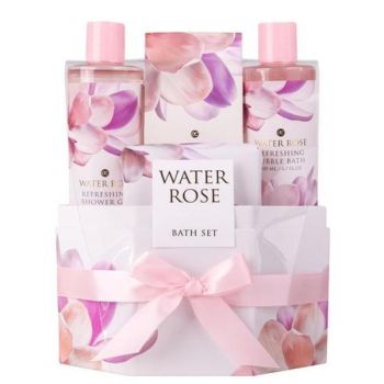 Set de baie cadou Accentra Water Rose Gel de dus 200 ml + Sapun 100g + Sare baie 100g