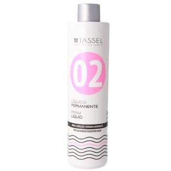 Solutie pentru permanent Tassel Perm Liquid 02, pentru par vopsit si sensibil, 500 ml