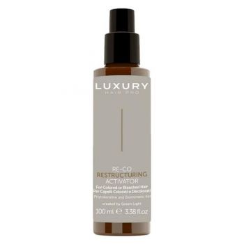 Spray Activator Restructurant pentru Par Vopsit sau Decolorat - Re-Co Restructuring Activator Luxury Hair Pro, Green Light, 100 ml