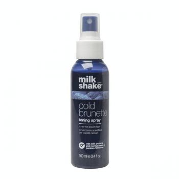 Spray Nuantator pentru Neutralizarea Tonurilor de Rosu sau Portocaliu pentru Par Brunet/ Saten - Milk Shake Cold Brunette Toning Spray, 100 ml