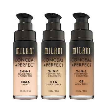 Fond de Ten Milani Conceal + Perfect 2 in 1 Foundation + Conceale