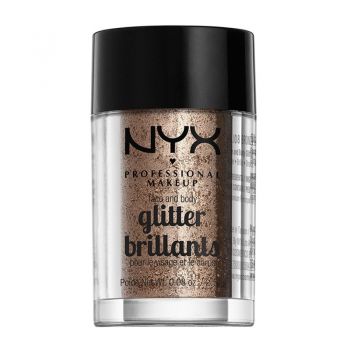 Glitter pulbere NYX Professional Makeup Face and Body Glitter Bro