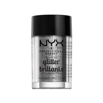Glitter pulbere NYX Professional Makeup Face and Body Glitter Sil