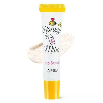 Exfoliant buze A`pieu Honey & Milk Lip Scrub