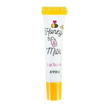 Exfoliant buze A`pieu Honey & Milk Lip Scrub