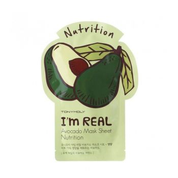 Masca fata Tony Moly I`m REAL Avocado Mask Sheet Nutrition