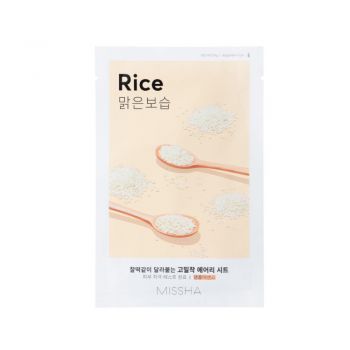 Masca pentru Luminozitate Missha Airy Fit Sheet Mask #Rice