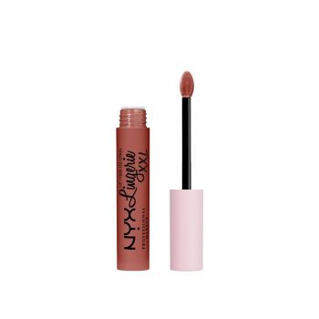 Ruj lichid mat NYX Professional Makeup Lip Lingerie XXL Peach Fli