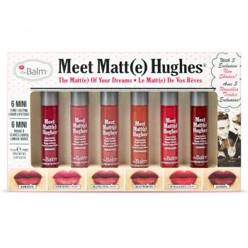 Set rujuri lichide TheBalm Meet Matte Hughes Mini Kit #12