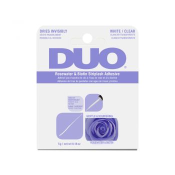 Adeziv Duo Rosewater & Biotin Striplash Adhesive Clear