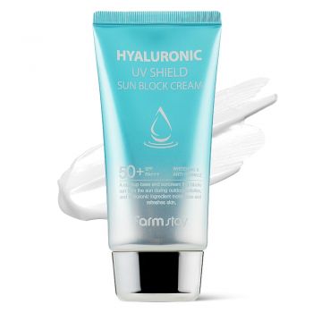 Crema Hidratanta cu Protectie Solara Farmstay Hyaluronic UV Shiel