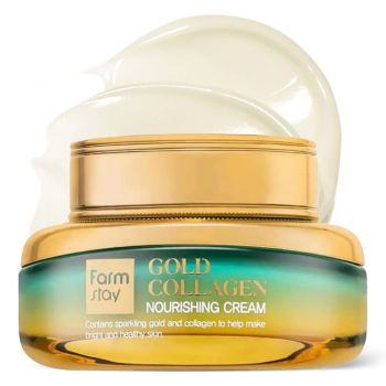 Crema Hranitoare cu Aur si Colagen Farmstay Nourishing Cream