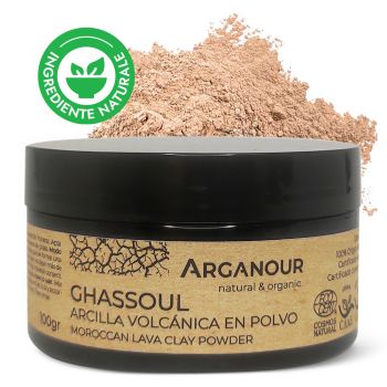 Masca BIO cu argila vulcanica 100% naturala Arganour Ghassoul Cla