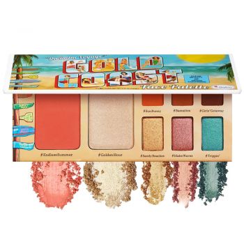 Paleta multifunctionala theBalm Voyage Gold Coast Face Palette