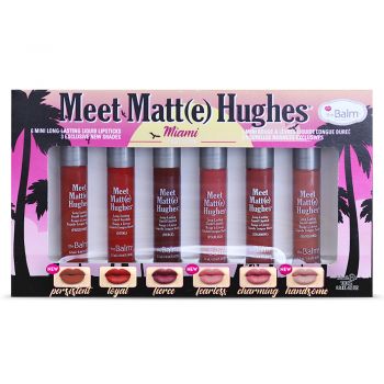 Set rujuri lichide theBalm Meet Matt(e) Hughes Mini Kit Miami