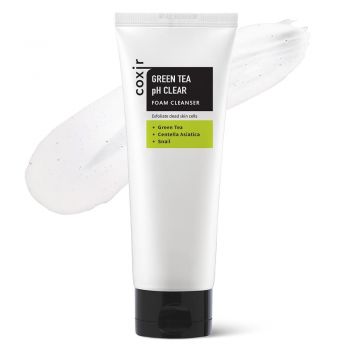 Spuma pentru Curatare COXIR Green Tea pH Clear Cleanser