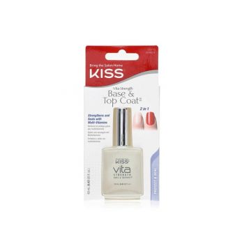 Tratament unghii 2in1 KissUSA Vita-Strength Base & Top Coat