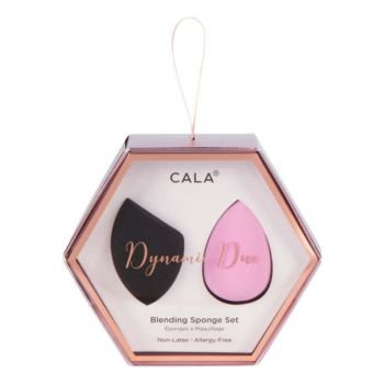 Buretei pentru Machiaj Cala Dynamic Duo Blending Sponge Set Black