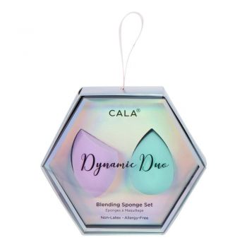 Buretei pentru Machiaj Cala Dynamic Duo Blending Sponge Set Laven