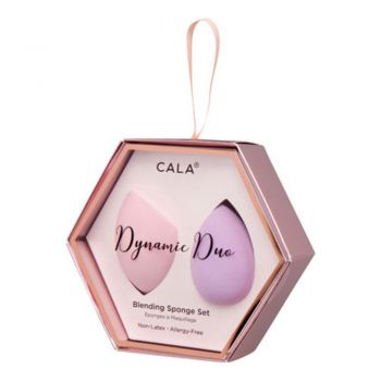 Buretei pentru Machiaj Cala Dynamic Duo Blending Sponge Set Pink