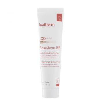 Crema de fata coloranta pentru piele cuperozica cu roseata Rosederm BB Cream SPF30, Ivatherm, 30 ml