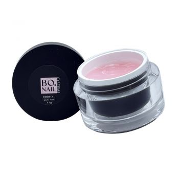 Gel UV pentru Constructie BO.NAIL Fiber Gel Soft Pink 45 g ieftin