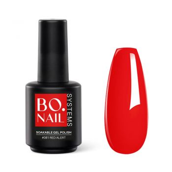 Oja Semipermanenta BO.NAIL Soakable Gel Polish #081 Red Alert