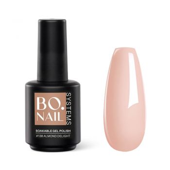 Oja Semipermanenta BO.NAIL Soakable Gel Polish #138 Almond Deligh