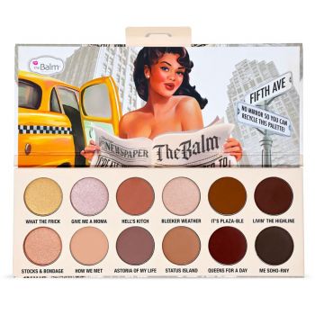 Paleta de farduri theBalm Miss Nude York Eyeshadow Palette