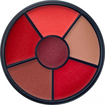 Paleta ruj Kryolan Lipstick Velvet Kiss Wheel 6 culori Kiss2 21g