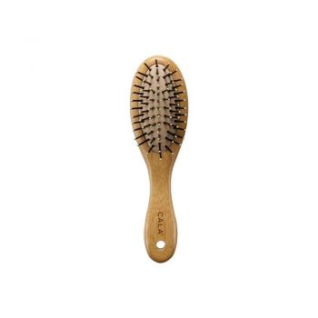 Perie MINI cu Maner din Bambus CALA Bamboo Travel Hair Brush