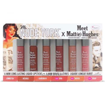 Set rujuri lichide theBalm Meet Matt(e) Hughes Mini Kit Ms. Nude