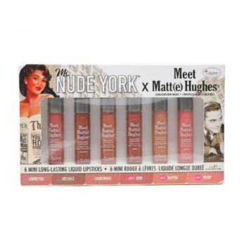 Set rujuri lichide theBalm Meet Matt(e) Hughes Mini Kit Ms. Nude