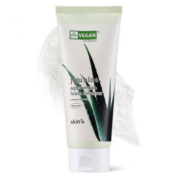 Spuma de Curatare cu Aloe skin79 Jeju Aloe Aqua Vegan Foam Cleans