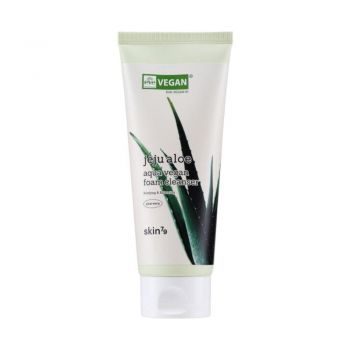 Spuma de Curatare cu Aloe skin79 Jeju Aloe Aqua Vegan Foam Cleans