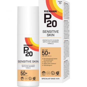 Crema de fata si corp cu factor de protectie SPF 50+ Sensitive P20 Riemann (Gramaj: 100 ml)