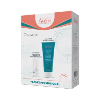 Pachet Concentrat anti-imperfectiuni pentru ten acneic Comedomed Cleanance Avene, 30 ml + Gel de curatare Cleanance 200 ml