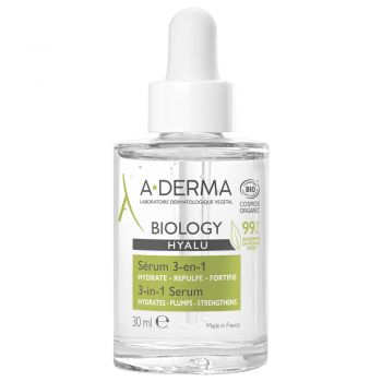 Serum hidratant 3 in 1 Biology Hyalu A-Derma, 30 ml