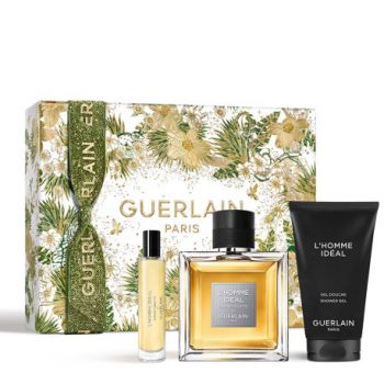 Set Guerlain L'Homme Ideal Apa de Toaleta, 100ml + Mini Apa de Toaleta 10ml+ Gel de Dus, 75 ml