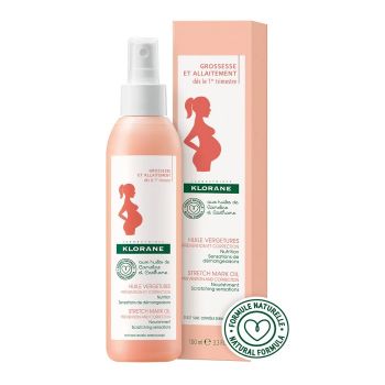 Ulei pentru prevenirea vergeturilor, 200 ml, Klorane Mum (Concentratie: Ulei, Gramaj: 200 ml)