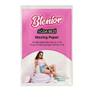 Benzi de Hartie pentru Curatarea Cerii - Blenior Waxing Paper, 10 buc