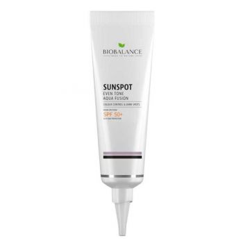 Crema cu SPF 50+ Uniformizanta, Impotriva Petelor Pigmentare - Bio Balance Sunspot Even Tone Aqua Fusion, 40 ml