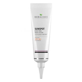 Crema cu SPF 50+ Uniformizanta, Impotriva Petelor Pigmentare - Bio Balance Sunspot Even Tone Aqua Fusion, nuanta Medium, 40 ml