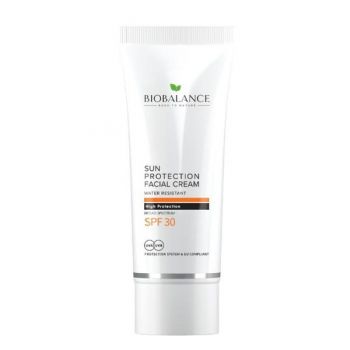 Crema Protectie Solara SPF 30+ pentru Fata, Protectie Foarte Inalta UVA & UVB - Bio Balance Sun Protection Facial Cream, 75 ml