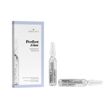 Fiole Concentrate Impotriva Petelor Pigmentare, cu Azeloglicina 10% - Bio Balance Perfect Glow, 10 fiole x 2 ml