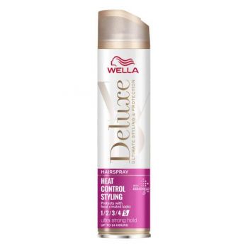 Fixativ de Par cu Fixare Puternica - Wella Deluxe Heat Control Styling Ultra Strong Hold, 250 ml