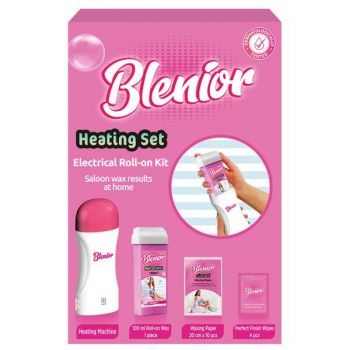 Kit pentru Epilat – Incalzitor, Roll-On Ceara, Benzi, Servetele Curatare - Blenoir Heating Set, 1 buc