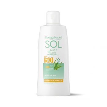 Lapte de corp cu protectie solara cu suc de Aloe hiperfermentat si Acid Hialuronic, SPF 50